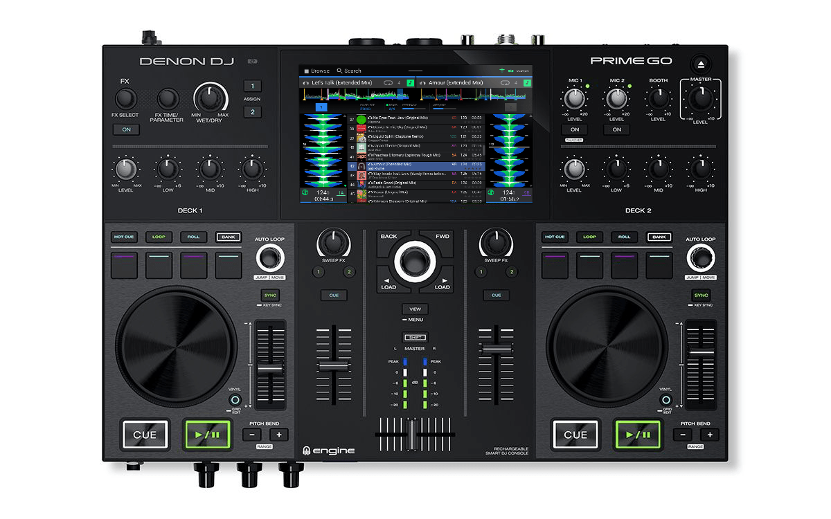 高価値セリー DENON DJ PRIME GO! 中古美品！完動品！ケース付き！ DJ 