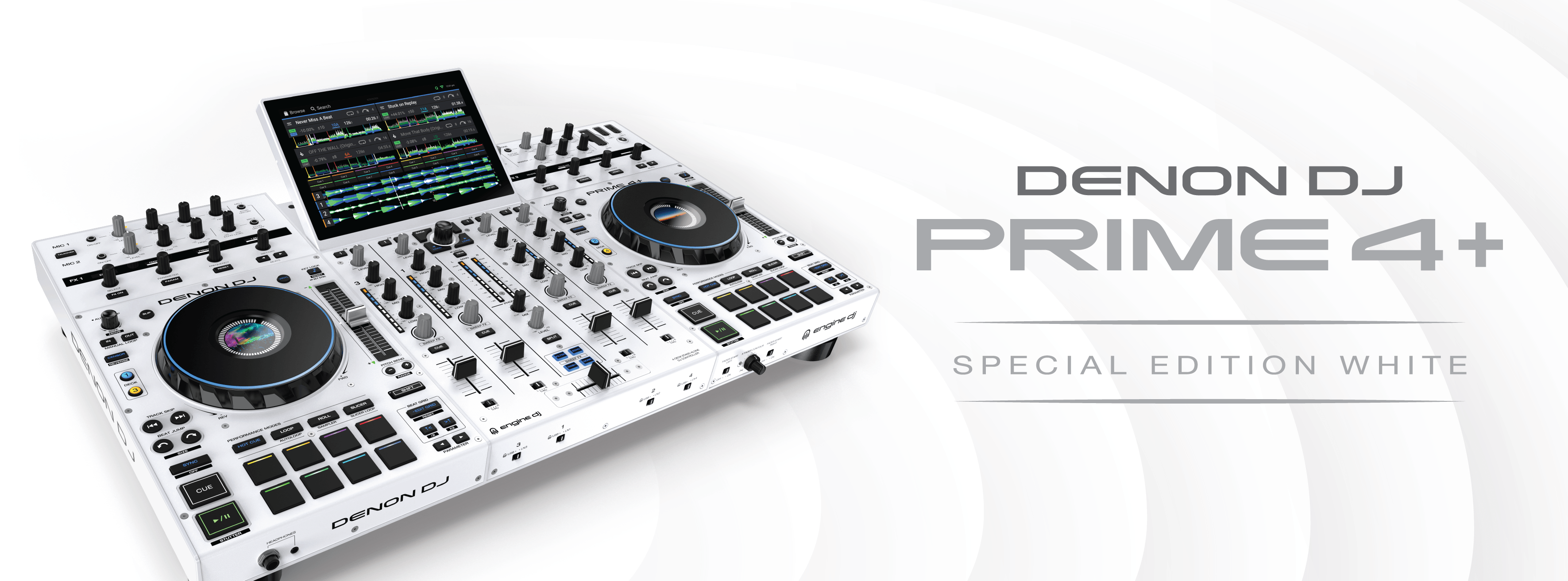 Denon DJ Prime 4+ Special Edition White